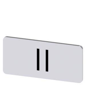 Siemens 3SU19000AC810QC0 – Siemens Labeling plate for snapping on or gluing to label holder, label size 12.5x27mm, silver label