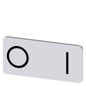 Siemens 3SU19000AC810QG0 – Siemens Labeling plate for snapping on or gluing to label holder, label size 12.5x27mm, silver label