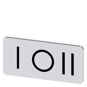 Siemens 3SU19000AC810QK0 – Siemens Labeling plate for snapping on or gluing to label holder, label size 12.5x27mm, silver label