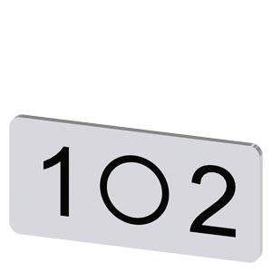 Siemens 3SU19000AC810QL0 – Siemens Labeling plate for snapping on or gluing to label holder, label size 12.5x27mm, silver label