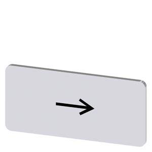 Siemens 3SU19000AC810QR0 – Siemens Labeling plate for snapping on or gluing to label holder, label size 12.5x27mm, silver label