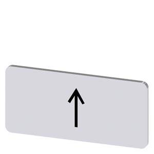 Siemens 3SU19000AC810QS0 – Siemens Labeling plate for snapping on or gluing to label holder, label size 12.5x27mm, silver label