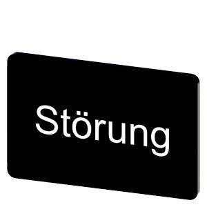 Siemens 3SU19000AD160AQ0 – Siemens Labeling plate for snapping on or gluing, on label holder, label size 17.5 x 27 mm, black la
