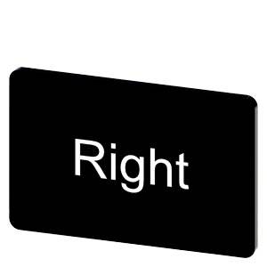 Siemens 3SU19000AD160DQ0 – Siemens Labeling plate for snapping on or gluing on label holder, Label size 17.5 x 27 mm, black lab
