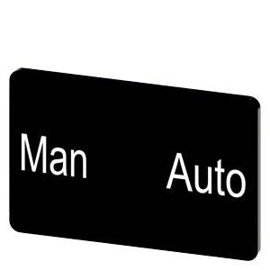 Siemens 3SU19000AD160EA0 – Siemens Labeling plate for snapping on or gluing, on label holder, label size 17.5 x 27 mm, black la