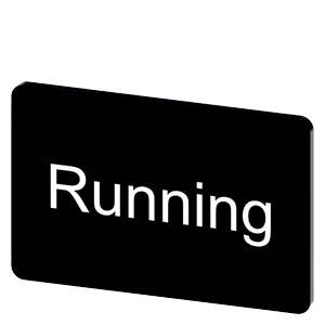 Siemens 3SU19000AD160EB0 – Siemens Labeling plate for snapping on or gluing on label holder, Label size 17.5 x 27 mm, black lab