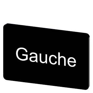 Siemens 3SU19000AD160GH0 – Siemens Labeling plate for snapping on or gluing on label holder, Label size 17.5 x 27 mm, black lab