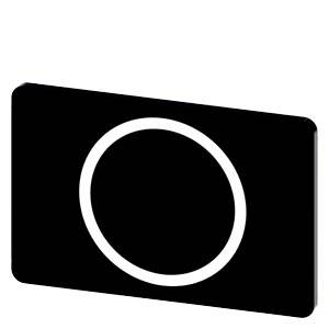 Siemens 3SU19000AD160QA0 – Siemens Labeling plate for snapping on or gluing on label holder, Label size 17.5 x 27 mm, black lab
