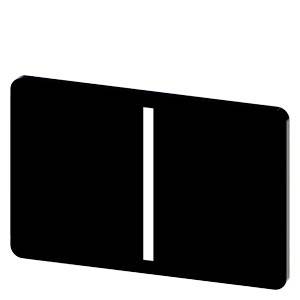 Siemens 3SU19000AD160QB0 – Siemens Labeling plate for snapping on or gluing on label holder, Label size 17.5 x 27 mm, black lab