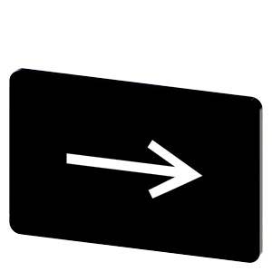 Siemens 3SU19000AD160QR0 – Siemens Labeling plate for snapping on or gluing on label holder, Label size 17.5 x 27 mm, black lab