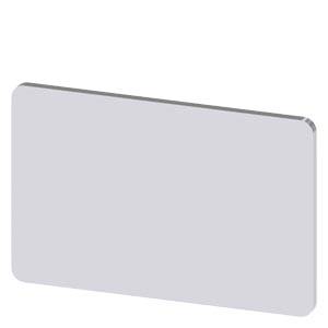 Siemens 3SU19000AD810AA0 – Siemens Labeling plate for snapping on or gluing on label holder, Label size 17.5 x 27 mm, silver la