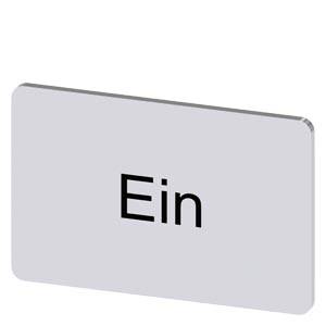 Siemens 3SU19000AD810AB0 – Siemens Labeling plate for snapping on or gluing, on label holder, label size 17.5 x 27 mm, silver l