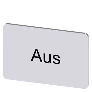 Siemens 3SU19000AD810AC0 – Siemens Labeling plate for snapping on or gluing, on label holder, label size 17.5 x 27 mm, silver l