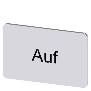 Siemens 3SU19000AD810AD0 – Siemens Labeling plate for snapping on or gluing, on label holder, label size 17.5 x 27 mm, silver l