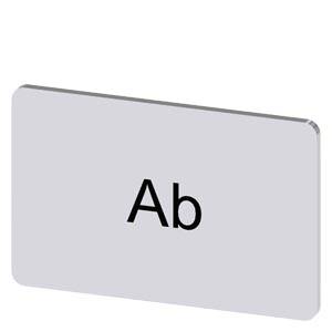 Siemens 3SU19000AD810AE0 – Siemens Labeling plate for snapping on or gluing, on label holder, label size 17.5 x 27 mm, silver l