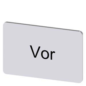 Siemens 3SU19000AD810AF0 – Siemens Labeling plate for snapping on or gluing, on label holder, label size 17.5 x 27 mm, silver l