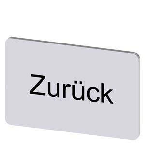 Siemens 3SU19000AD810AG0 – Siemens Labeling plate for snapping on or gluing, on label holder, label size 17.5 x 27 mm, silver l