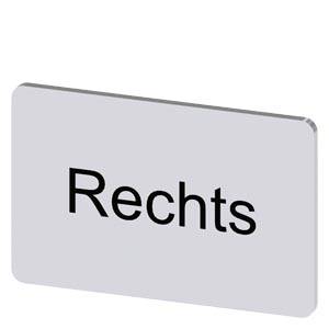 Siemens 3SU19000AD810AH0 – Siemens Labeling plate for snapping on or gluing, on label holder, label size 17.5 x 27 mm, silver l