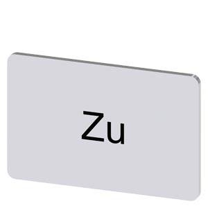 Siemens 3SU19000AD810AL0 – Siemens Labeling plate for snapping on or gluing, on label holder, label size 17.5 x 27 mm, silver l