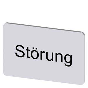 Siemens 3SU19000AD810AQ0 – Siemens Labeling plate for snapping on or gluing, on label holder, label size 17.5 x 27 mm, silver l