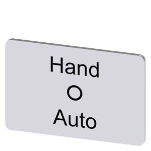 Siemens 3SU19000AD810DD0 – Siemens Labeling plate for snapping on or gluing, on label holder, label size 17.5 x 27 mm, silver l