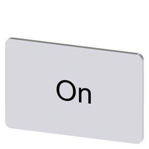 Siemens 3SU19000AD810DJ0 – Siemens Labeling plate for snapping on or gluing on label holder, Label size 17.5 x 27 mm, silver la