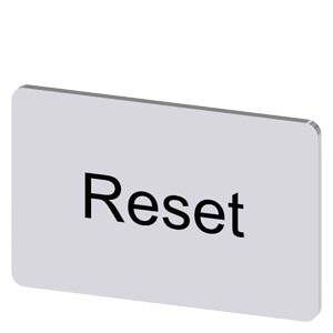 Siemens 3SU19000AD810DU0 – Siemens Labeling plate for snapping on or gluing on label holder, Label size 17.5 x 27 mm, silver la