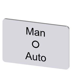 Siemens 3SU19000AD810DY0 – Siemens Labeling plate for snapping on or gluing, on label holder, label size 17.5 x 27 mm, silver l