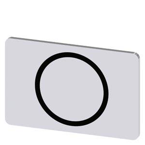 Siemens 3SU19000AD810QA0 – Siemens Labeling plate for snapping on or gluing on label holder, Label size 17.5 x 27 mm, silver la