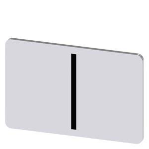 Siemens 3SU19000AD810QB0 – Siemens Labeling plate for snapping on or gluing on label holder, Label size 17.5 x 27 mm, silver la