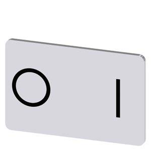 Siemens 3SU19000AD810QG0 – Siemens Labeling plate for snapping on or gluing on label holder, Label size 17.5 x 27 mm, silver la