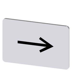 Siemens 3SU19000AD810QR0 – Siemens Labeling plate for snapping on or gluing on label holder, Label size 17.5 x 27 mm, silver la