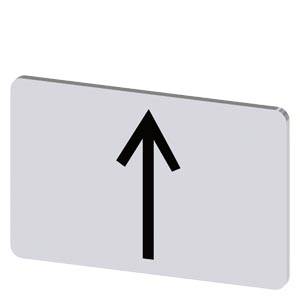 Siemens 3SU19000AD810QS0 – Siemens Labeling plate for snapping on or gluing on label holder, Label size 17.5 x 27 mm, silver la