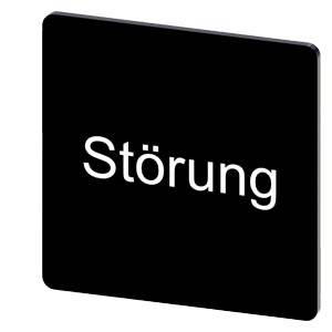 Siemens 3SU19000AE160AQ0 – Siemens Labeling plate for snapping on or gluing, on label holder, label size 27x27 mm, black label,