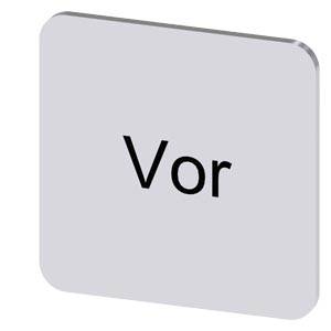 Siemens 3SU19000AF810AF0 – Siemens Labeling plate for gluing on enclosure, label size 22x22 mm, silver label, black font with i
