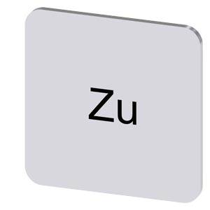 Siemens 3SU19000AF810AL0 – Siemens Labeling plate for gluing on enclosure, label size 22x22 mm, silver label, black font with i