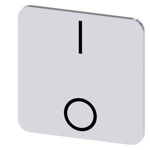 Siemens 3SU19000AF810QP0 – Siemens Labeling plate for gluing on enclosure, label size 22x22mm, silver label, black font, with g