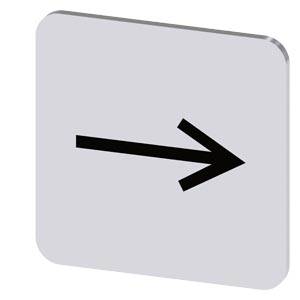 Siemens 3SU19000AF810QR0 – Siemens Labeling plate for gluing on enclosure, label size 22x22mm, silver label, black font, with g