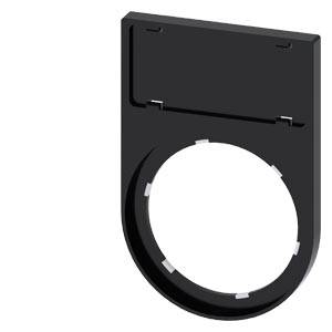 Siemens 3SU19000AR100AA0 – Siemens Label holder, 22mm, flat, Frame rounded off at the bottom black, for labeling plate 12.5 mm