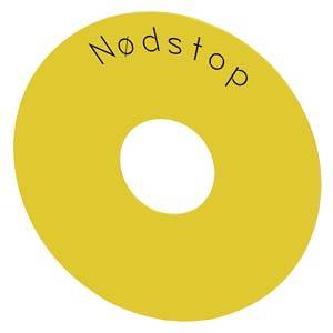 Siemens 3SU19000BC310LA0 – Siemens Backing plate round, for EMERGENCY STOP mushroom pushbutton, yellow, self-adhesive, outer di