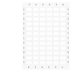 Siemens 3SU19000BK610AA0 – Siemens Labeling plates for printing and gluing on label holder, Label size 17.5 x 27 mm, white, wit