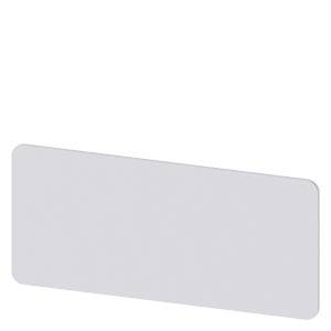 Siemens 3SU19000BU810AA0 – Siemens Labeling plate for gluing on enclosure, Label size 25x55 mm, label silver, black font, witho