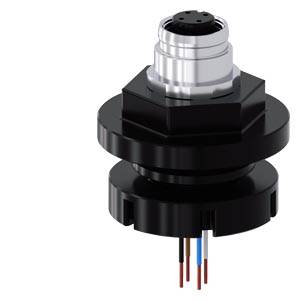 Siemens 3SU19000JM100AA0 – Siemens adapter M12 socket, 4-pole, for M20/M25 cable entry, for plastic/metal enclosure