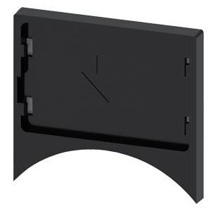 Siemens 3SU19600AS100AA0 – Siemens Label holder, 30 mm, flat, Frame rounded off at the bottom black, for labeling plate 17.5 mm