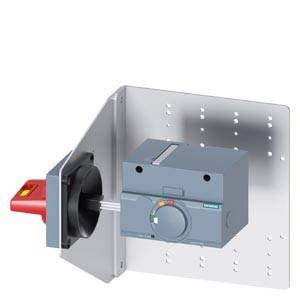 Siemens 3VA92570PK55 – Siemens side wall mounted rot. operator EMERGENCY OFF IEC IP65 with mounting bracket accessory for: