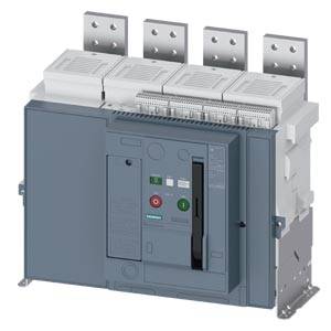 Siemens 3WA12408.U13.... – Siemens DC non-automatic ACB Fixed-mounted version, IEC 60947-2, frame size 2, 4-poles, In=4000A to