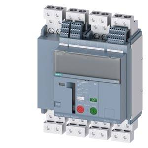 Siemens 3WL10082.A24.... – Siemens fixed-mounted non-automatic air circuit breakers 4-pole, frame size 0, IEC N conductor on th