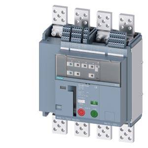 Siemens 3WL10102.D25.... – Siemens fixed-mounted circuit breakers 4-pole, frame size 0, IEC N conductor on the right In=1000A t