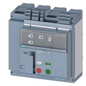Siemens 3WL10123.B21.... – Siemens fixed-mounted circuit breakers 4-pole, frame size 0, IEC N conductor on the right In=1250A t