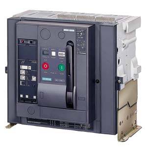 Siemens 3WL12403..41.... – Siemens fixed-mounted circuit breaker 4-pole, size II, IEC In=4000A to 690V, AC50/60Hz Icu=80kA at 5